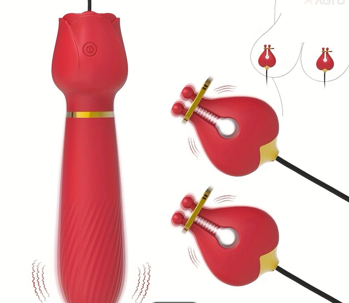 2 en uno : pezones + clitoris